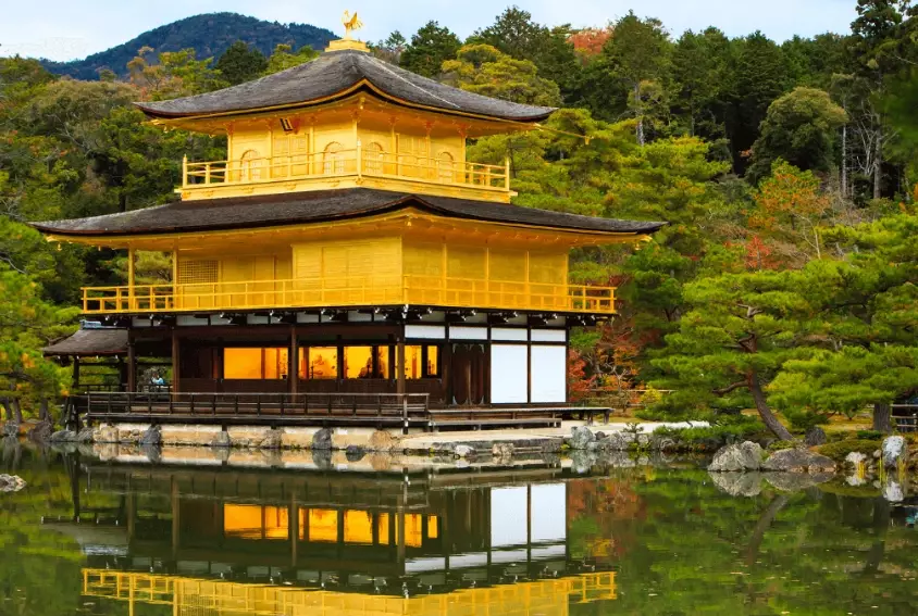 What are the five great temples in Kyoto?
