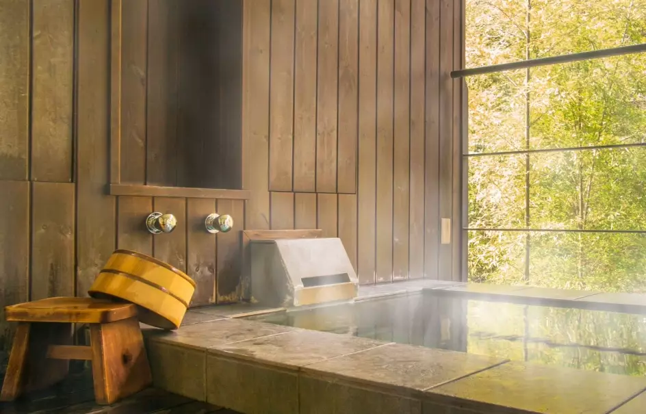 Do you wear clothes in Private onsen?