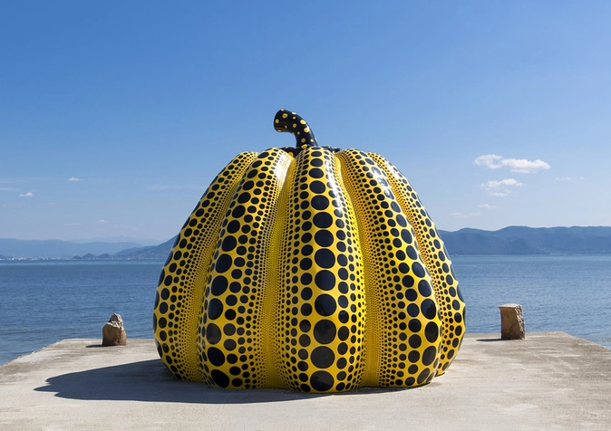 How do I get to the art islands in Japan?