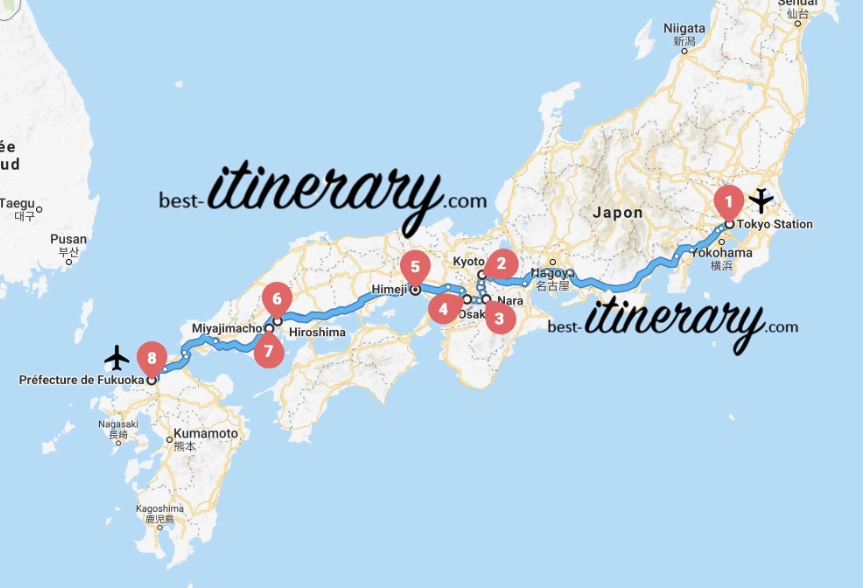 Japan 3 week itinerary cost